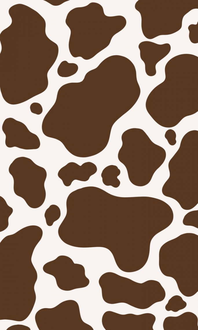 Brown Cow Print Wallpaper  Cow print wallpaper, Cow wallpaper