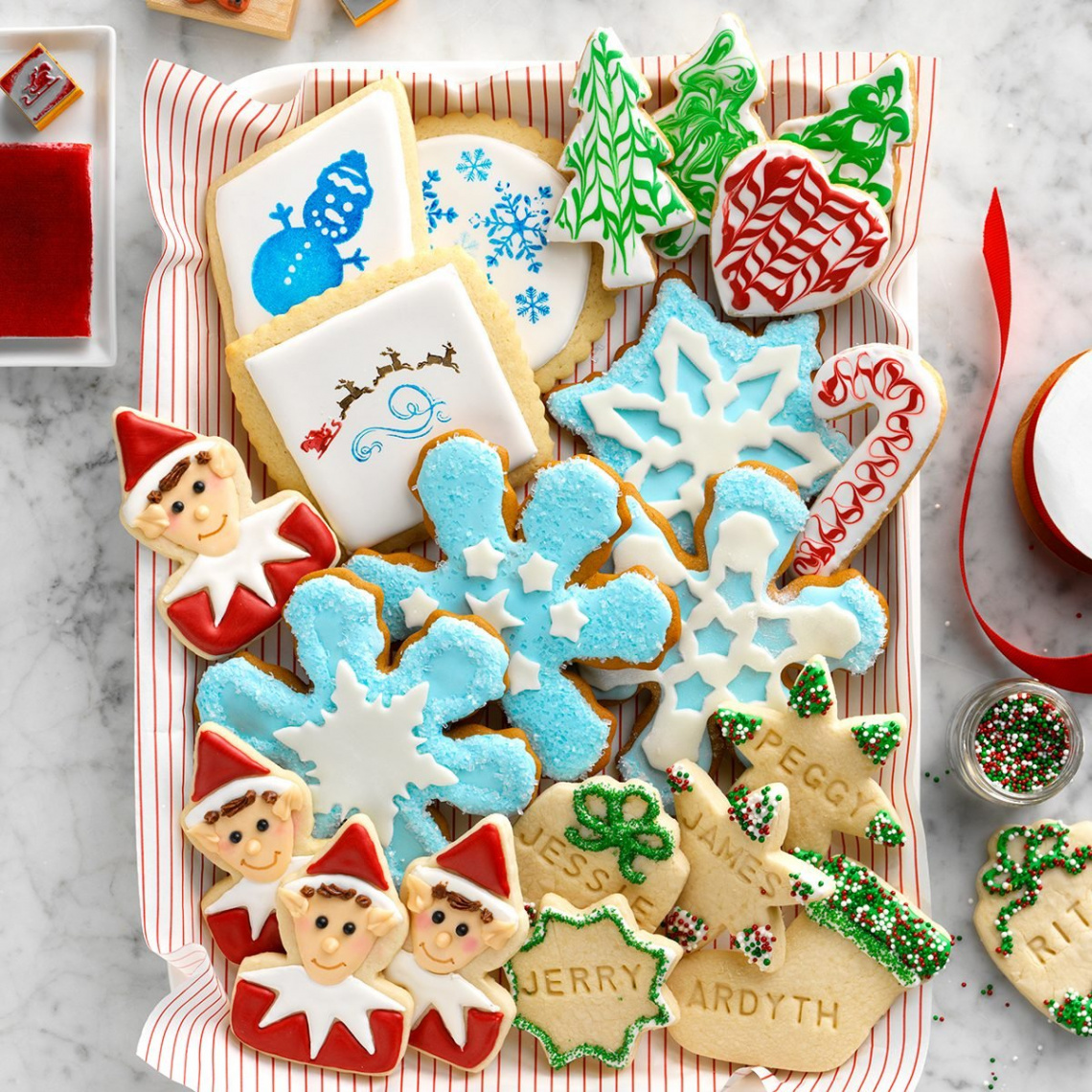 Christmas Cookie Decorating Ideas, from Santa to Snowflakes