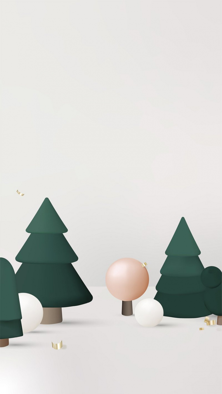 Christmas D iPhone wallpaper, aesthetic  Free Vector - rawpixel