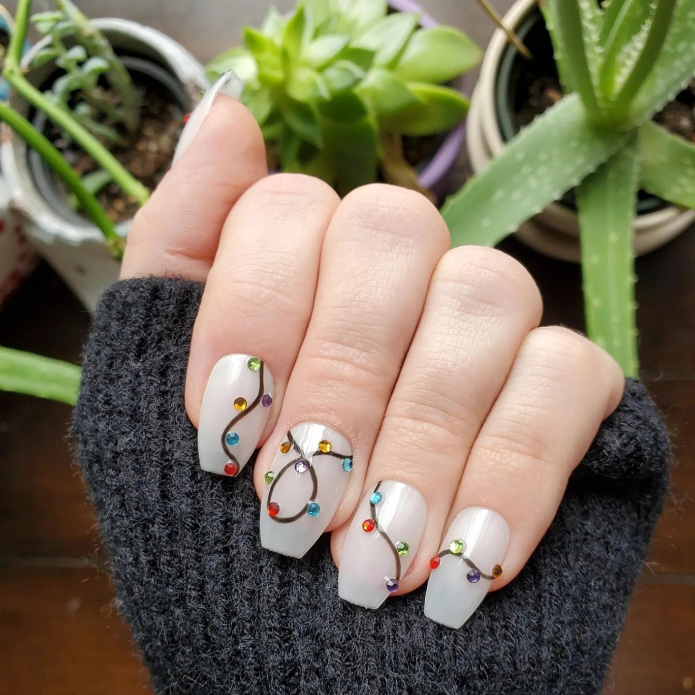 Christmas lights : r/Nails