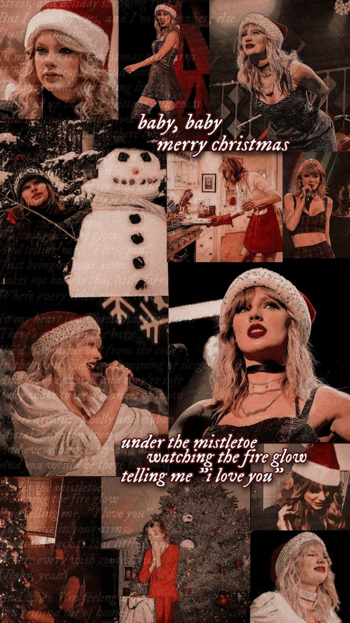 Collage edit  Taylor swift christmas, Taylor swift wallpaper