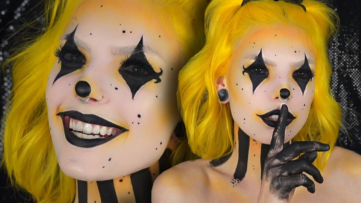 CREEPY AND CUTE CLOWN  halloween make-up tutorial