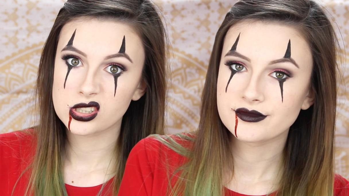 Creepy Clown Makeup Tutorial [EASY] Halloween