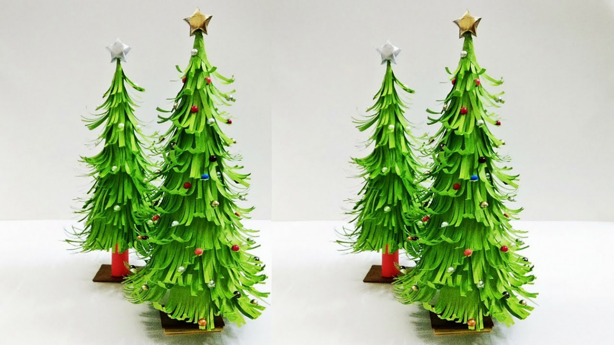 D Paper Christmas Tree  Christmas Tree Decorations Ideas  Tabletop  Christmas tree  Craftastic