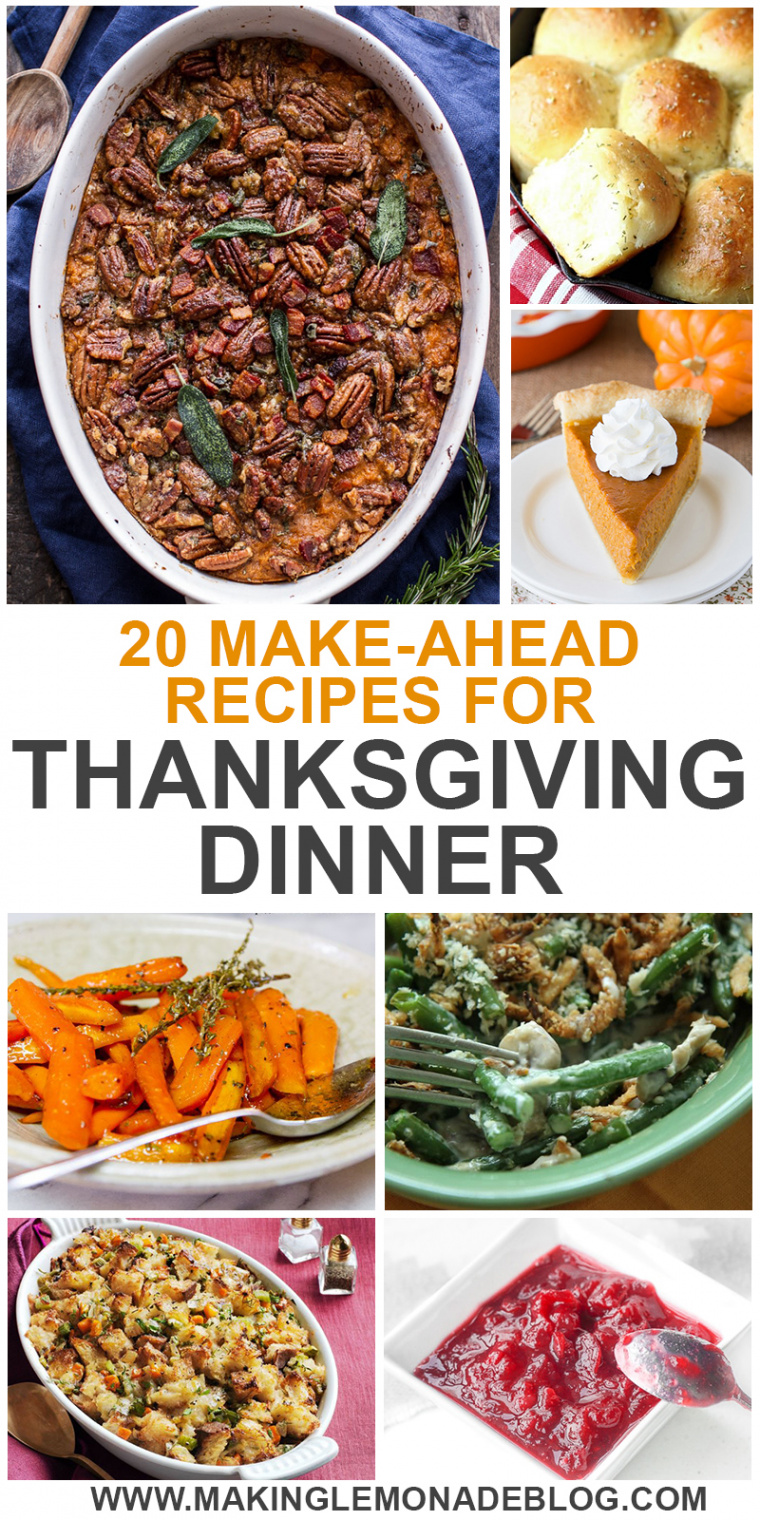 Delicious Thanksgiving Recipes That You Can Prep Ahead  Making