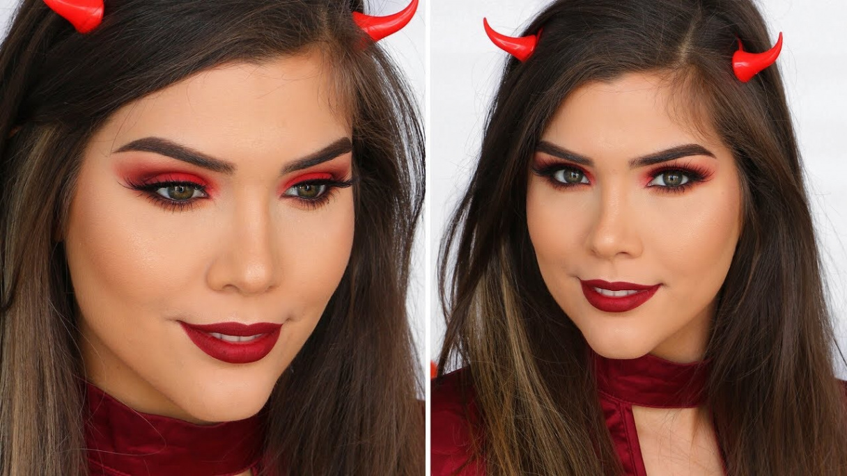 DEMON / DEVIL HALLOWEEN MAKEUP TUTORIAL  Katerina Williams