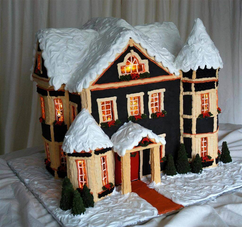 Detailed Instructions for Making a Lighted Gingerbread House