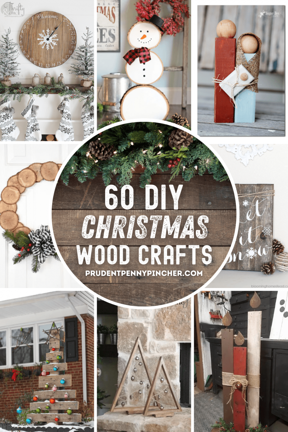 DIY Christmas Wood Crafts - Prudent Penny Pincher