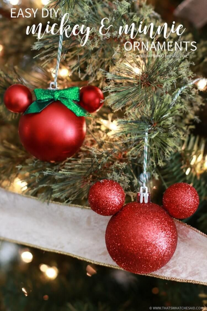 DIY Disney Christmas Decorations - Best Disney Christmas Ornaments