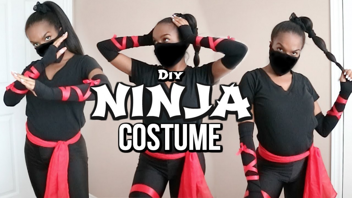 DIY Ninja Costume  Last Minute + Super Easy