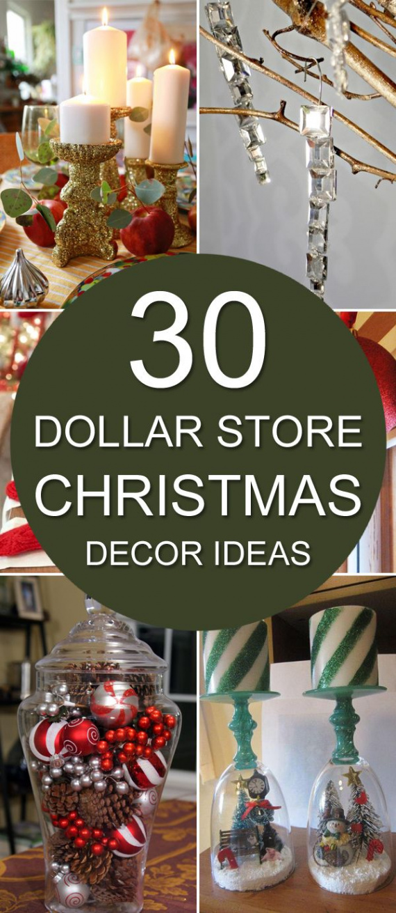 Dollar Store Christmas Decor Ideas  Dollar store christmas