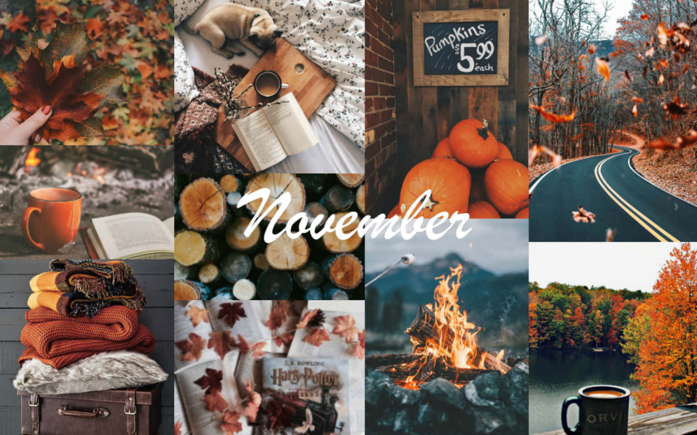 Download Cozy Fall Desktop Aesthetic November Wallpaper