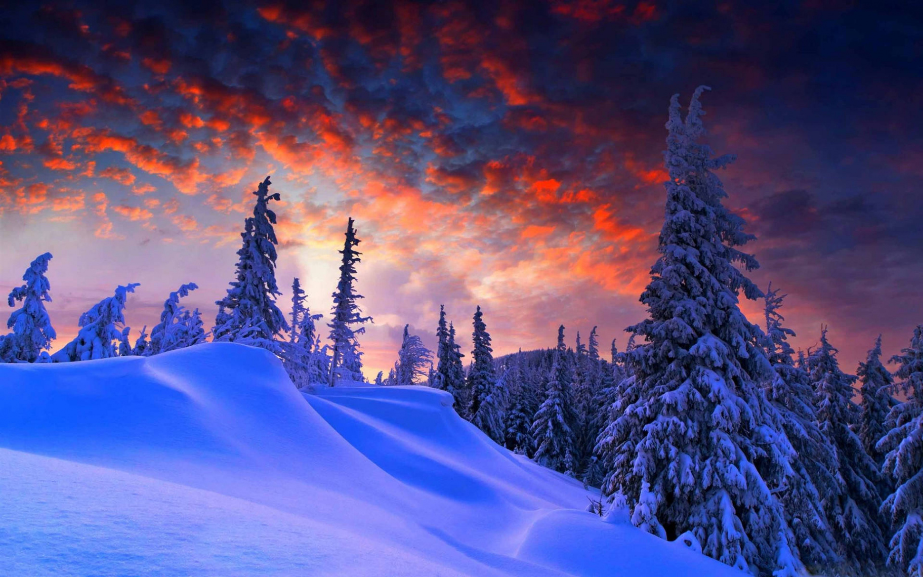 Download Macbook Pro Winter Sunset Wallpaper  Wallpapers