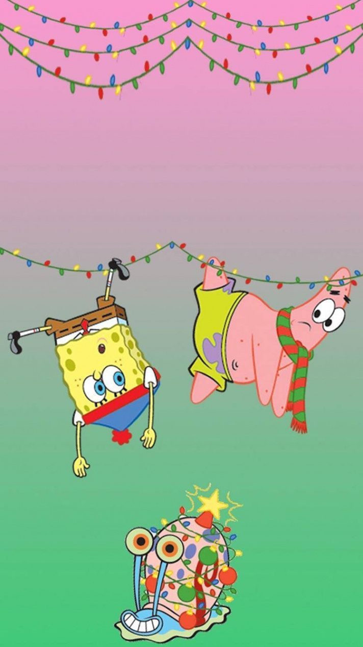 Download SpongeBob And Patrick For Christmas Wallpaper