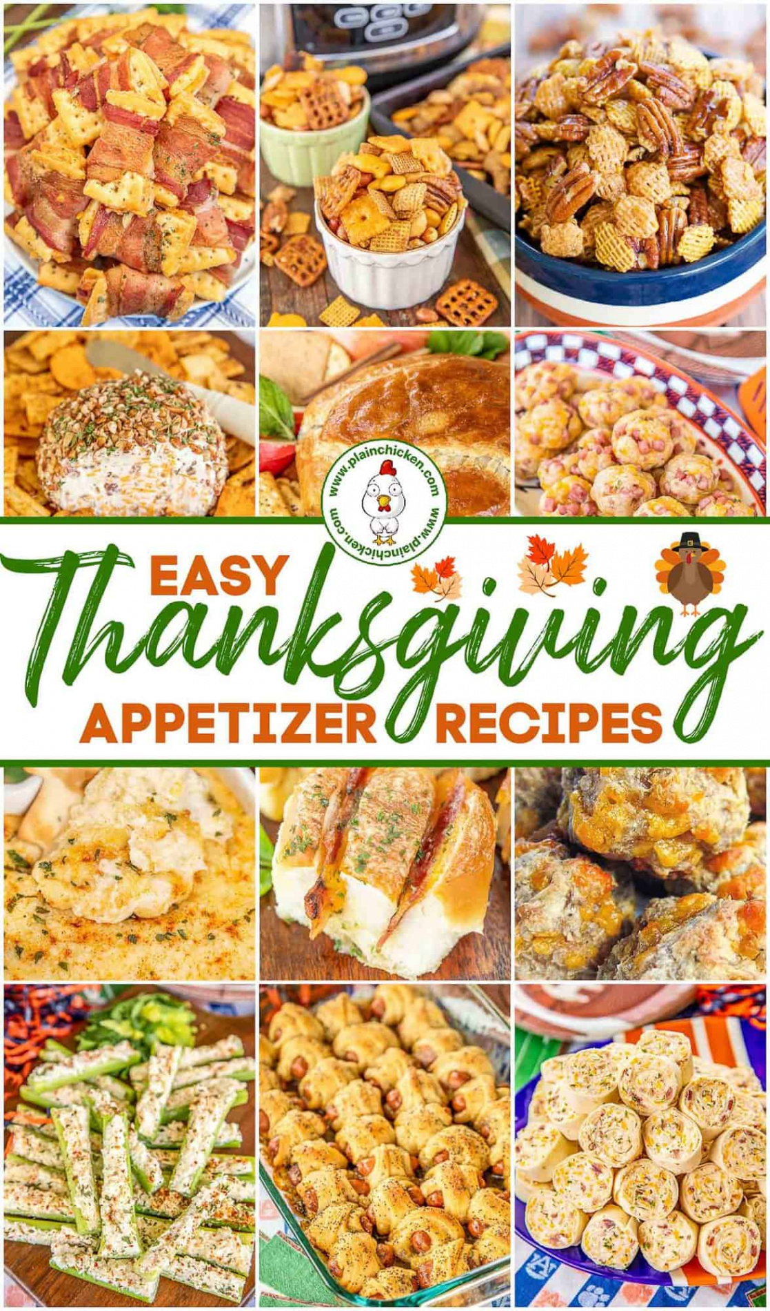 Easy Thanksgiving Appetizers - Plain Chicken