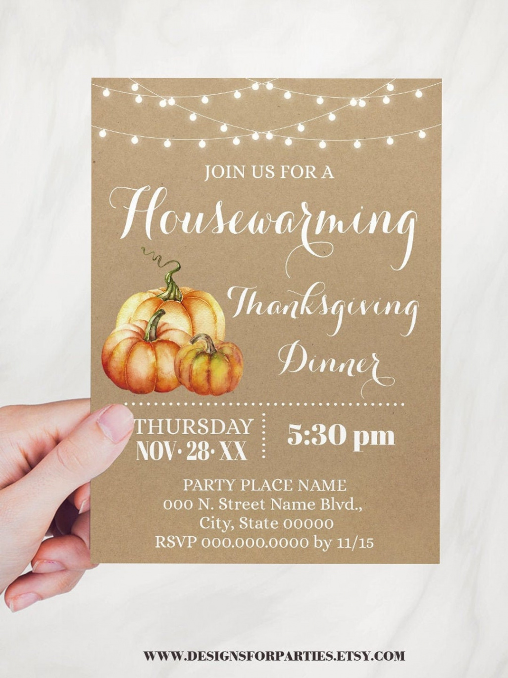 Einweihungsparty Thanksgiving Dinner Party Bash Kürbis Herbst - Etsy