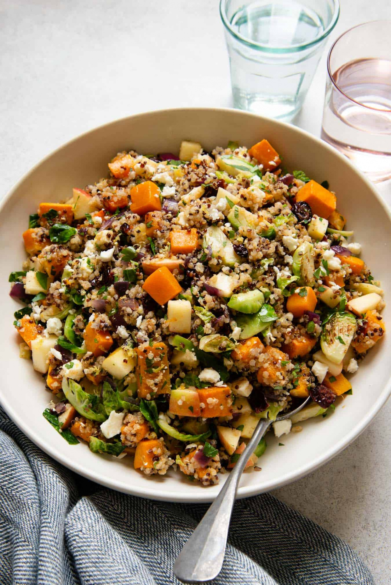 Fall Harvest Quinoa Salad (Gluten Free!)  Healthy Nibbles by Lisa Lin