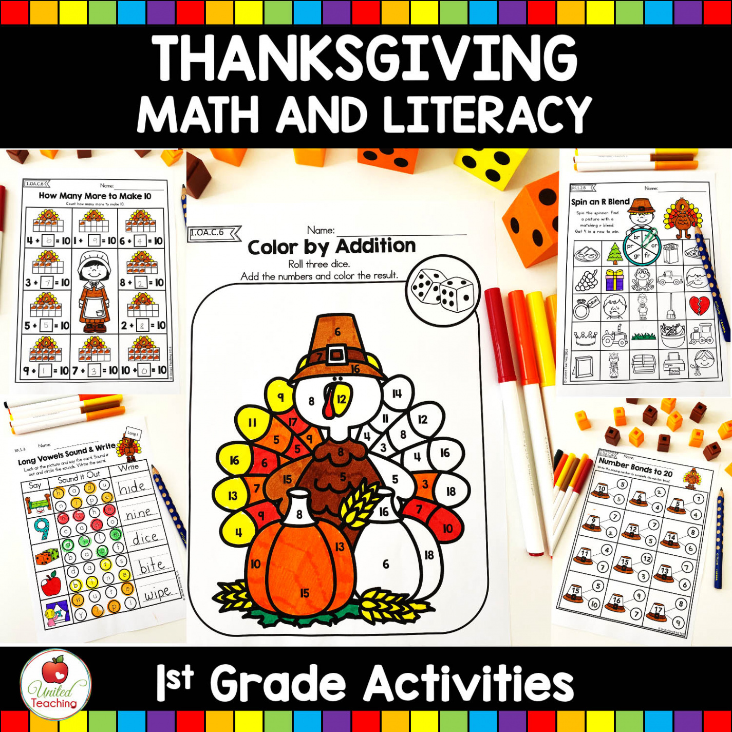 Fun Thanksgiving Worksheets and Activities for st Grade - United