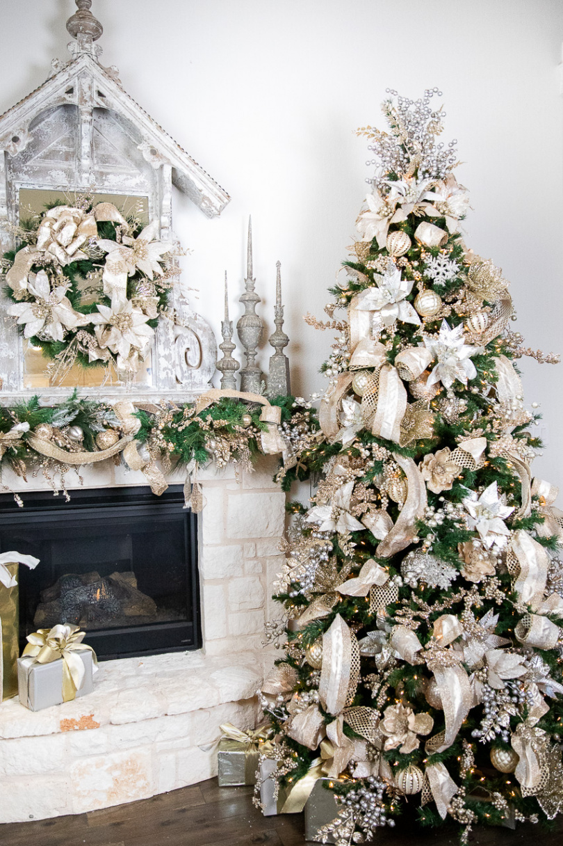 Gorgeous Gold and Silver Christmas Tree Alternatives - Decorator