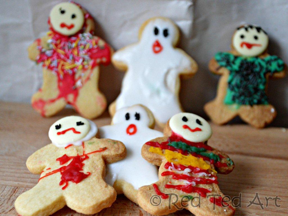 Halloween Cookies Ideas - Frankenstein, Ghosts and Zombies