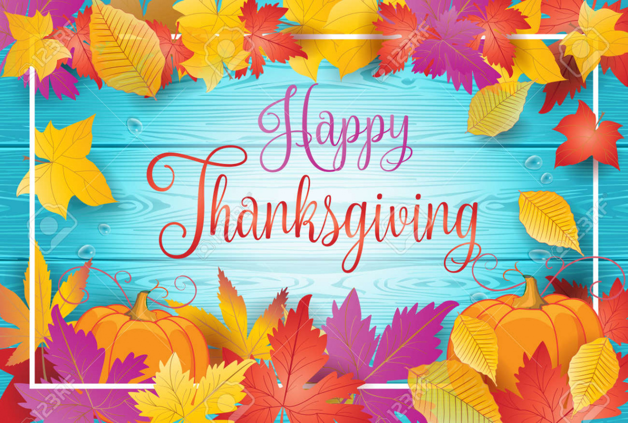 Happy Thanksgiving Wallpaper Mit Schriftzug, Kürbis Und Herbst