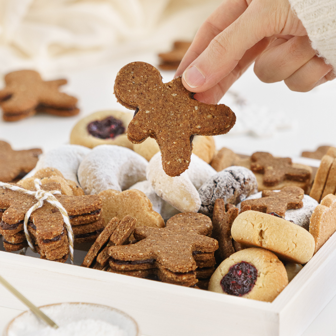 Healthy Christmas Cookie Box