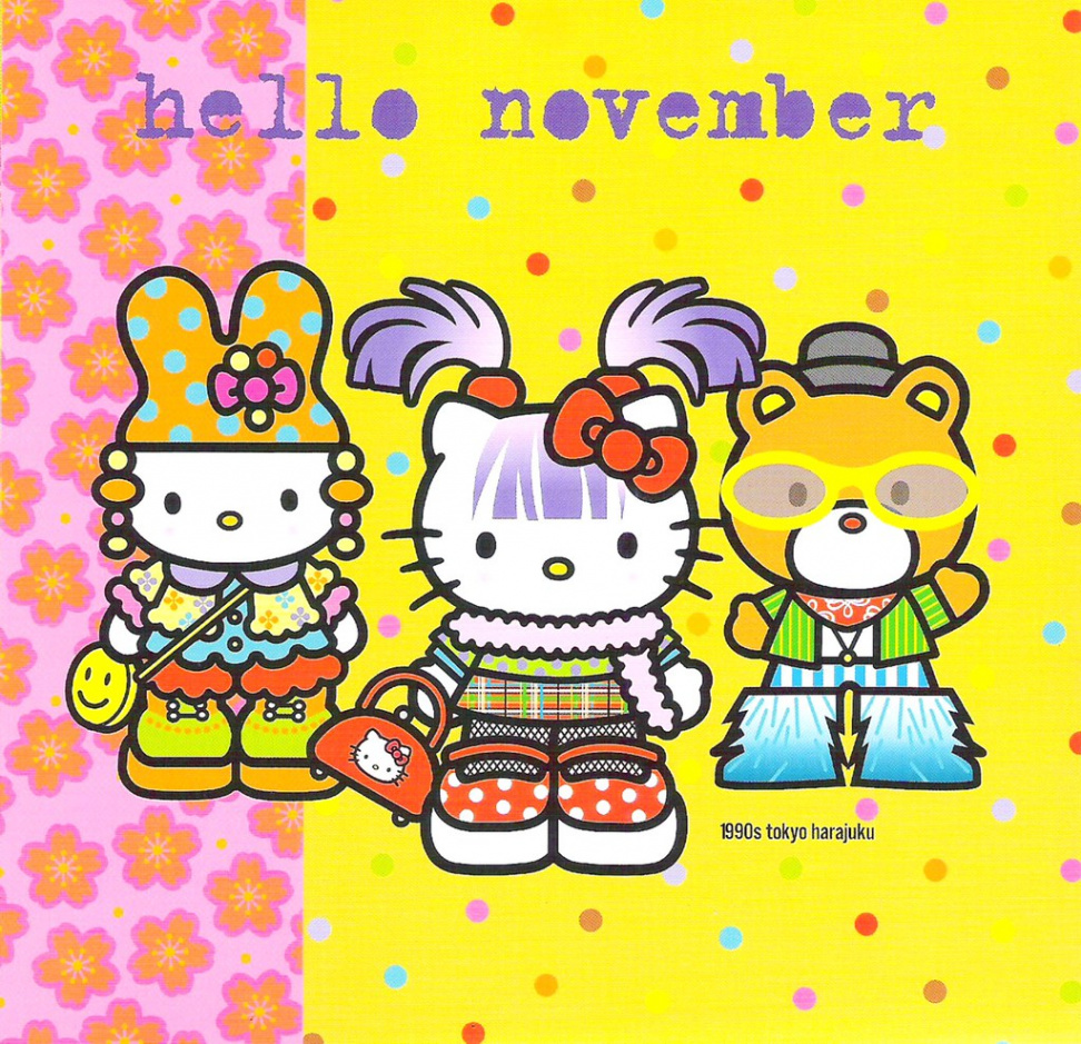 Hello Kitty Calendar - November  (s Tokyo Harajuku from  Flickr