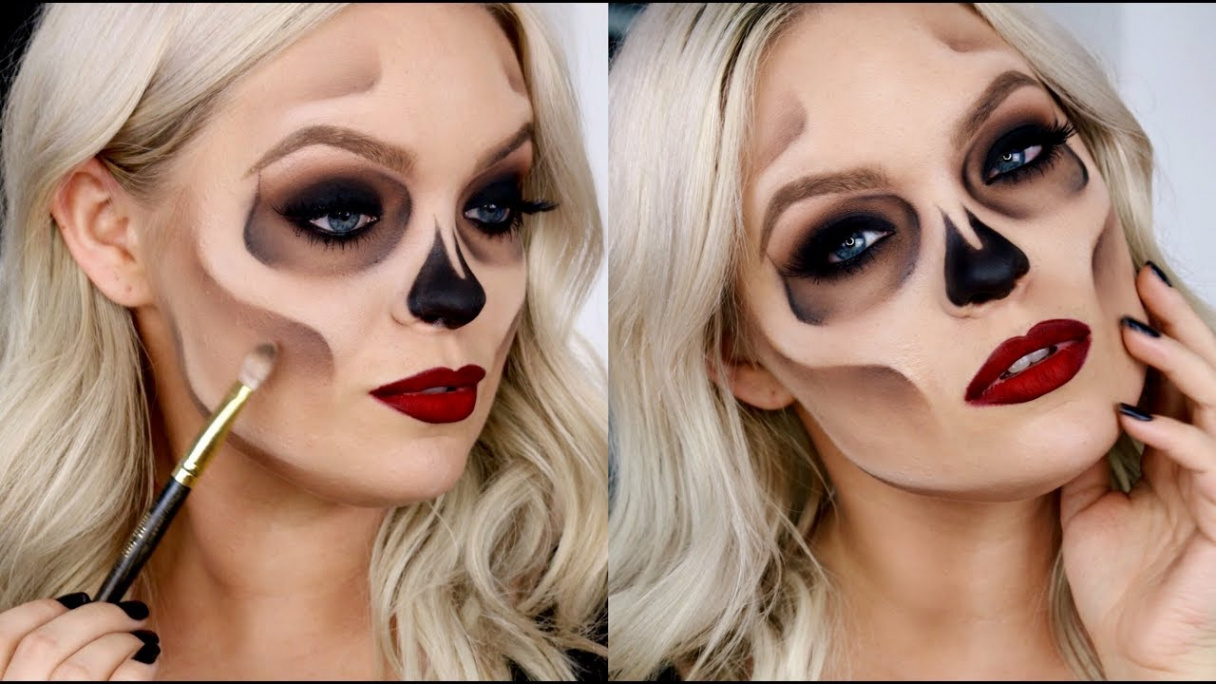 HOW TO: EASY SKULL/SKELETON MAKEUP - Halloween Costume Idea