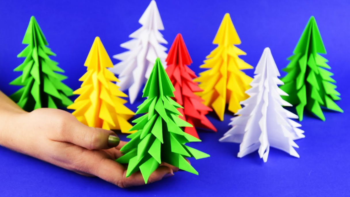 How to make D paper Christmas tree  minutes craft DIY Tutorial