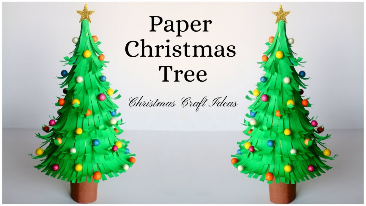 How To Make Paper Christmas Tree ? Paper Craft Ideas for Christmas  Decorations