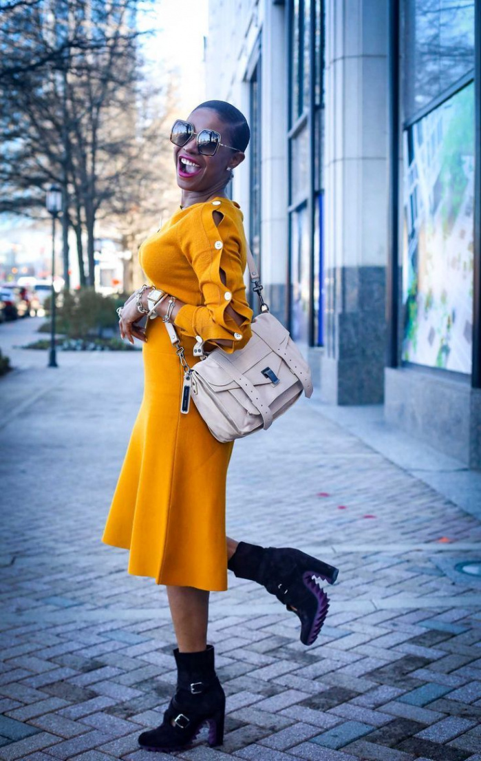 HOW TO WEAR MUSTARD YELLOW IN THE WINTER  Mustard yellow outfit