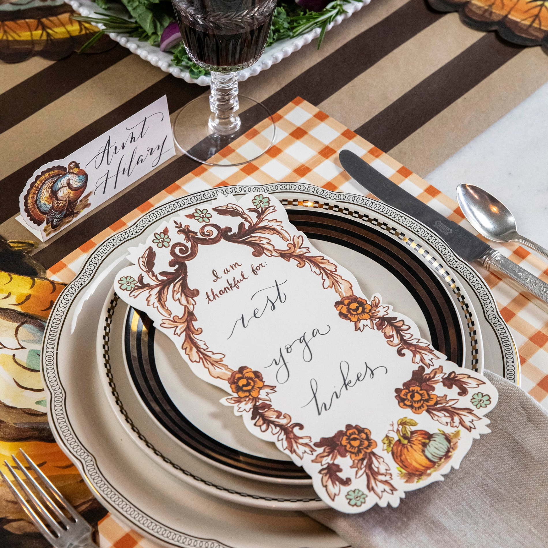 I Am Thankful For" Table Accent – Hester & Cook