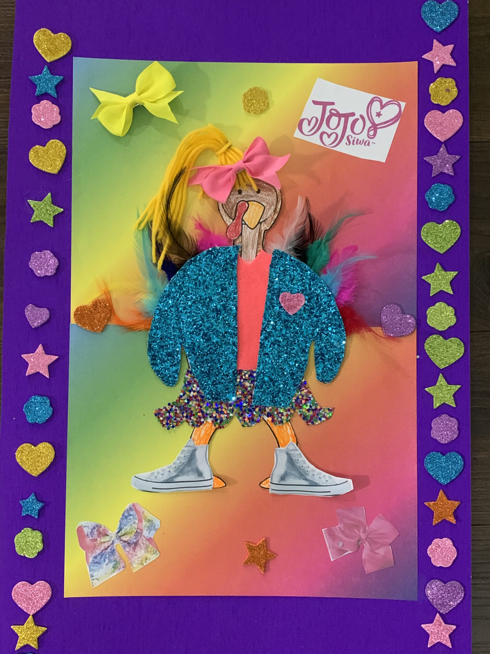 JoJo Siwa “disguise a turkey”  Turkey disguise project, Turkey