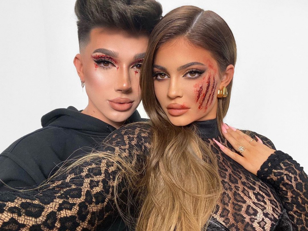 Kylie Jenner and James Charles Team Up For a Gory Halloween Makeup