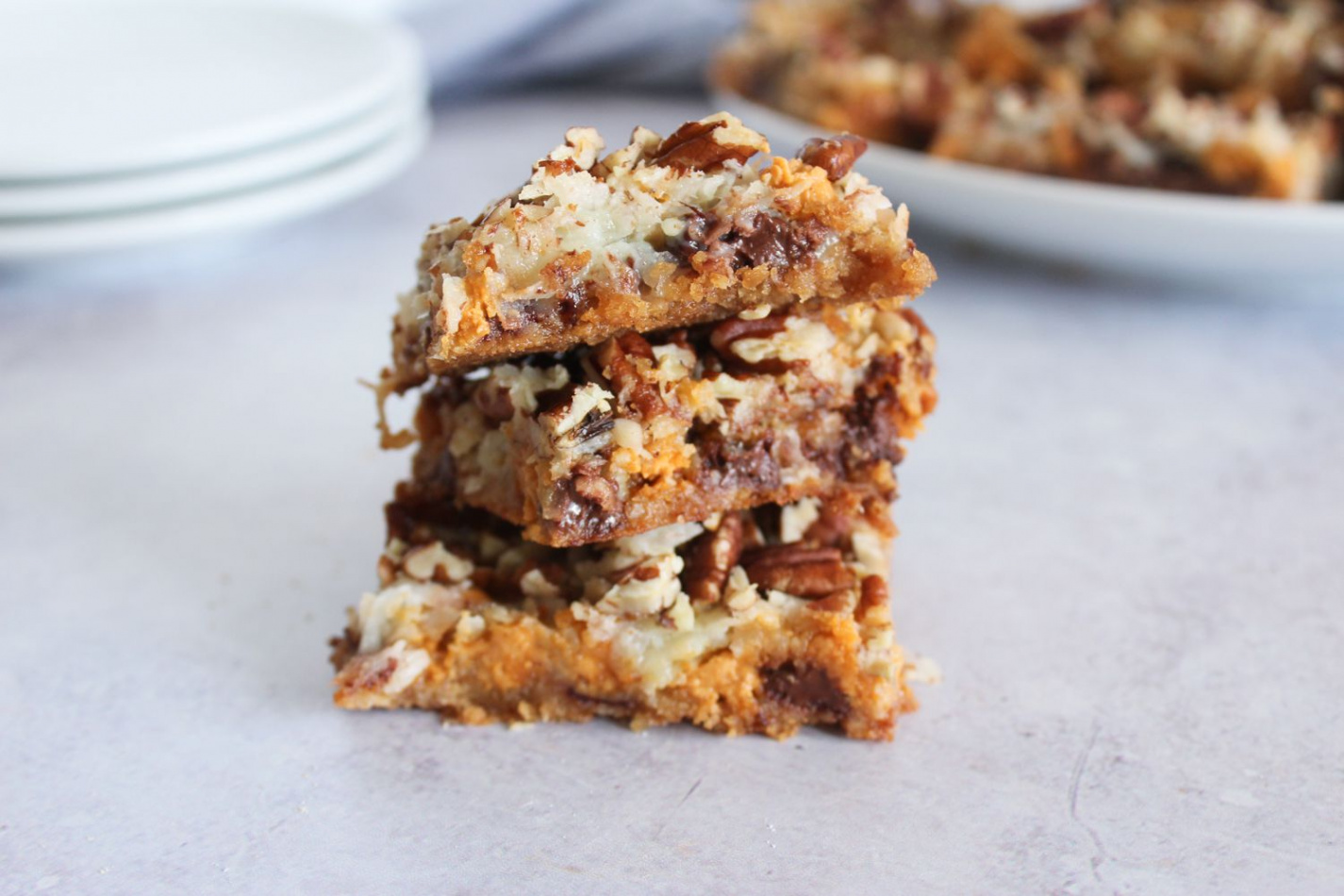 -Layer Cookies With Coconut and Pecans