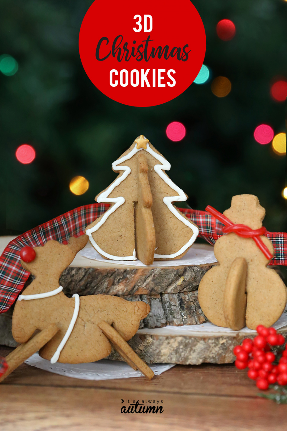 Make adorable D gingerbread Christmas cookies! - It