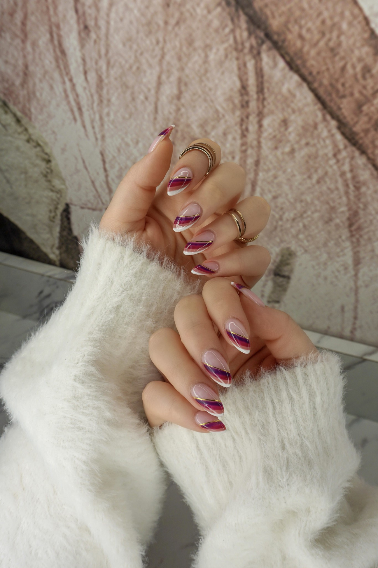 Manicure of the Month: Fall French Twist Nails - living after midnite