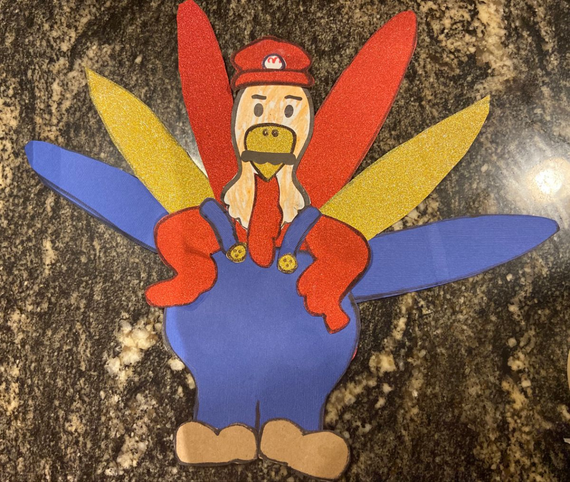 Mario Turkey  Turkey disguise project, Turkey project, Turkey