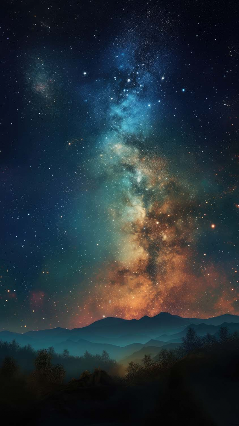 Milky Way Galaxy From Earth IPhone Wallpaper HD - IPhone