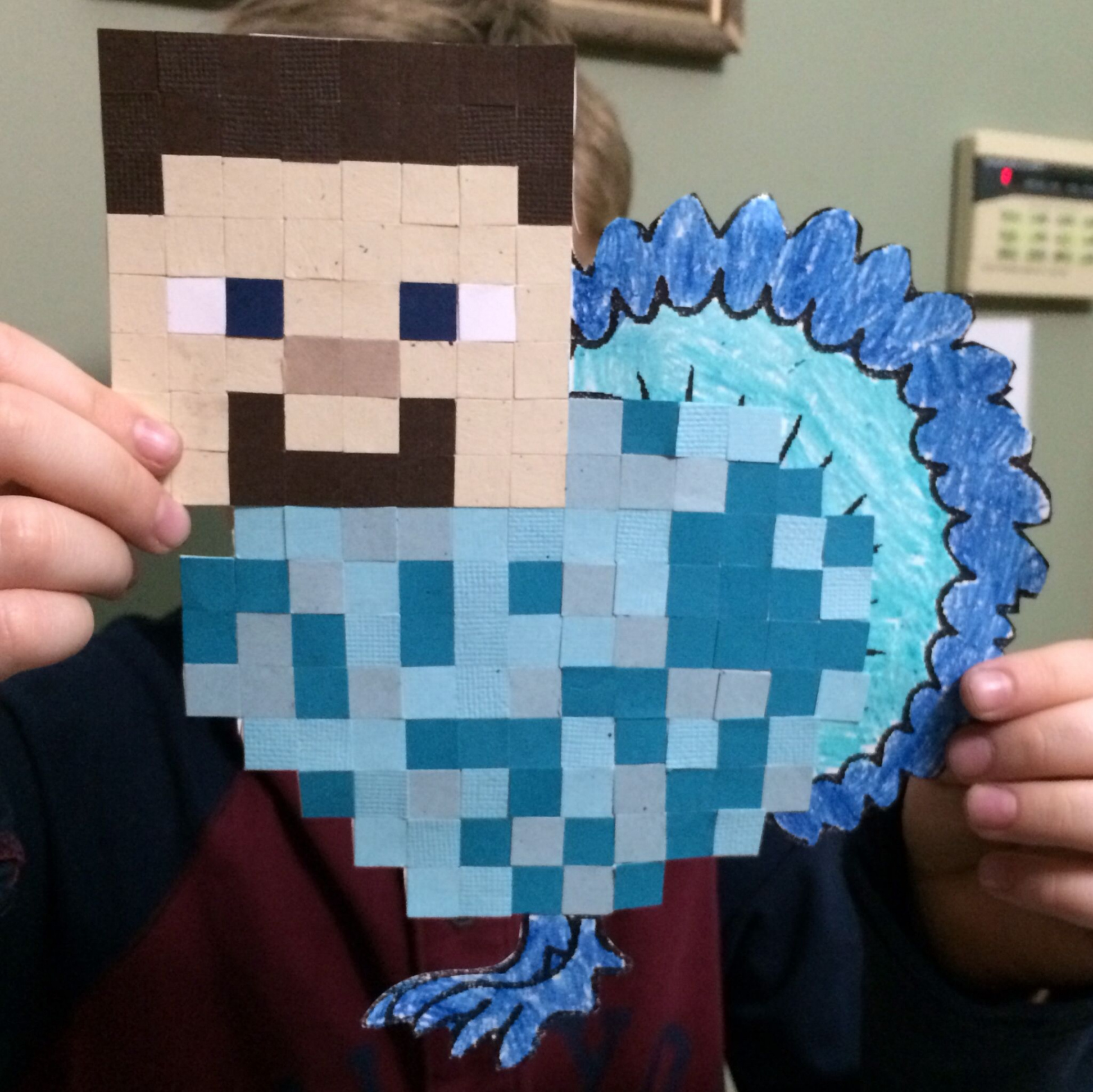 Minecraft Steve Turkey Disguise  Turkey disguise, Turkey disguise