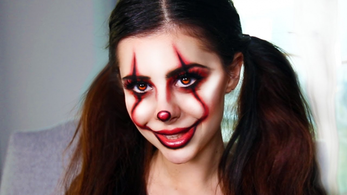 More Last-Minute DIY Halloween Costume Makeup Ideas (IT PENNYWISE CLOWN  TUTORIAL)