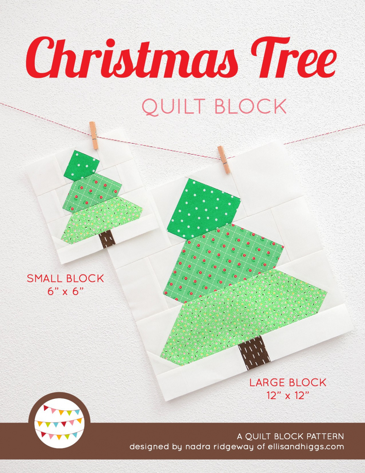 New Christmas Quilt Patterns: Christmas Tree Quilt Pattern {+ free