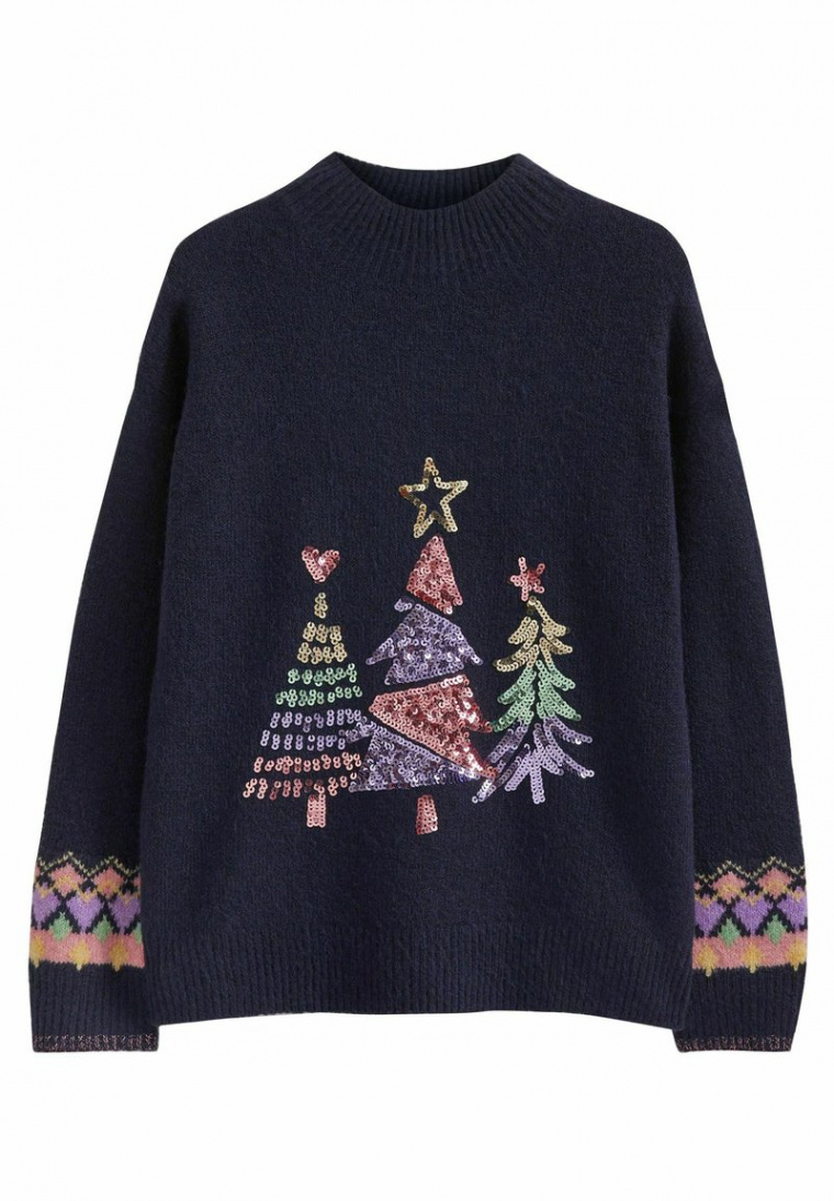 Next CHRISTMAS TREE - Jumper - navy blue/blue - Zalando