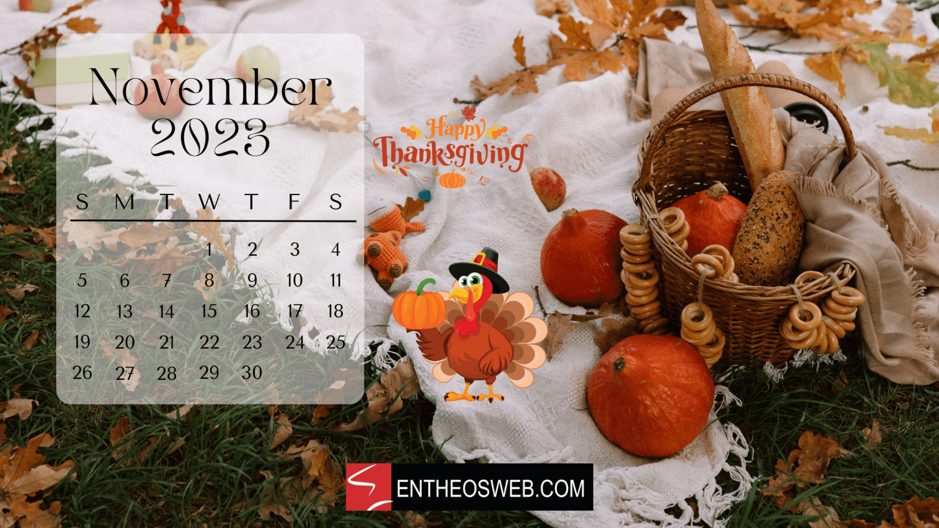 November  Calendar Desktop Wallpaper  EntheosWeb