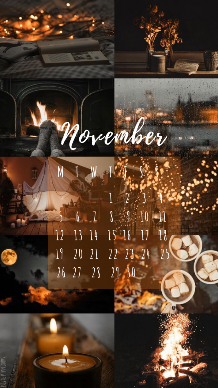 November  calendar wallpaper background  November wallpaper