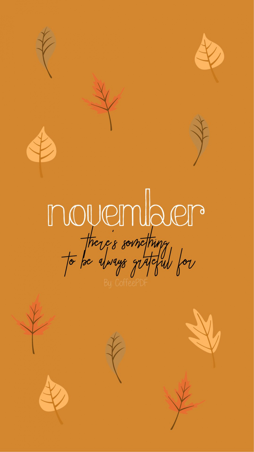 November phone wallpaper / by coffeepdf  November wallpaper