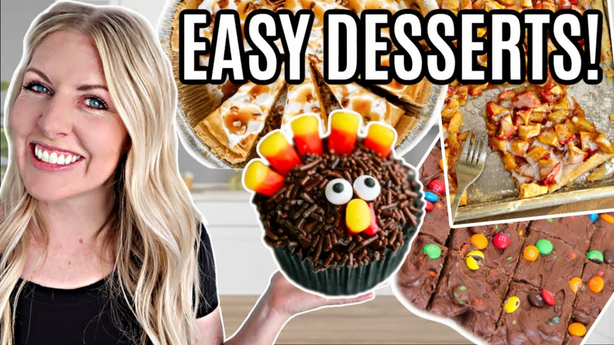 of the EASIEST Thanksgiving Desserts! (Not ALL PIES!)