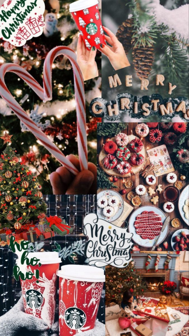 Pinterest:F🦋🌎💙🌀•  Christmas collage, Christmas wallpaper