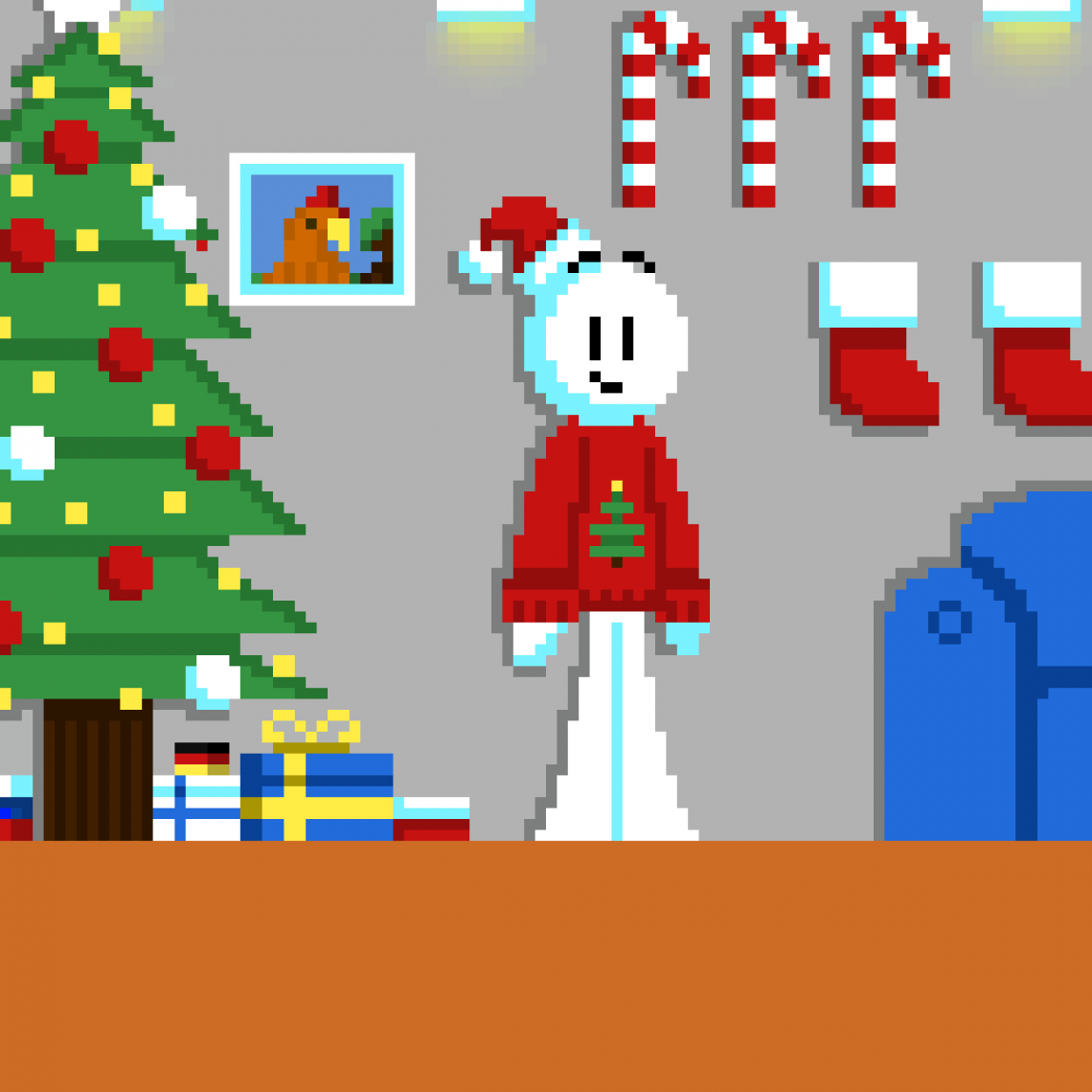 Pixilart - Christmas Pfp by Astronaut-Pug