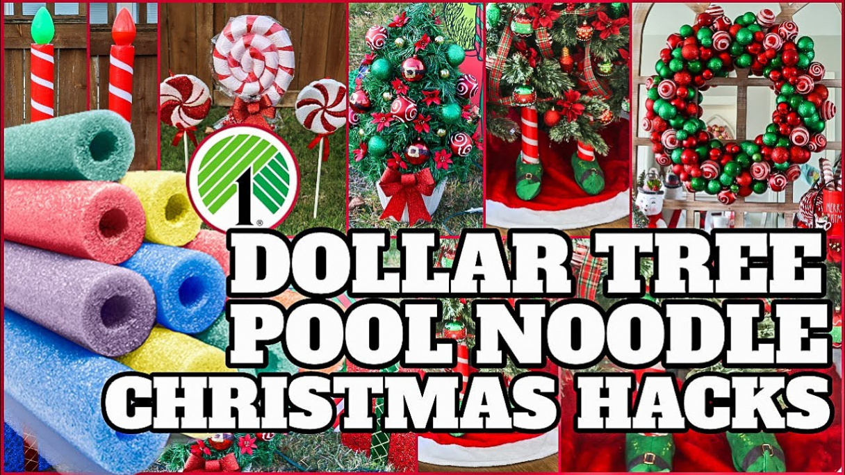 POOL NOODLE CHRISTMAS HACKS┃AMAZING DOLLAR TREE NOODLE HACKS THAT WILL  IMPRESS EVERYONE YOU KNOW